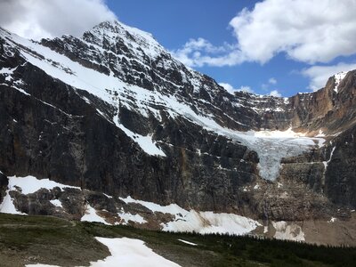 Mount Edith Cavell And Angel Glacier In Jasper National Park photo