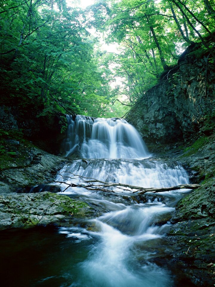 Waterfall in tropical forest