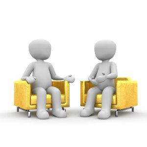Businessman very happy,meeting