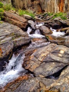 Autumn creek closeup
