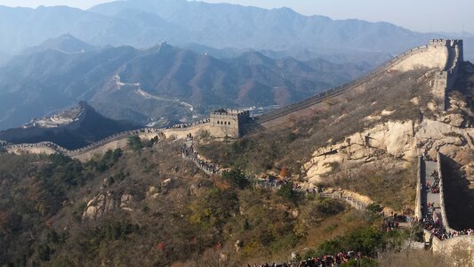 Great Wall of China in Autumn photo