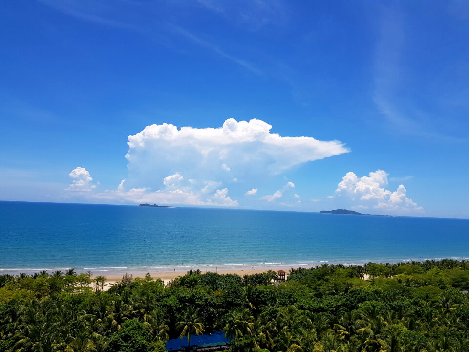 China Hainan Nanwan Monkey Island Colorful Beach