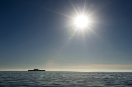 USS Makin Island moves