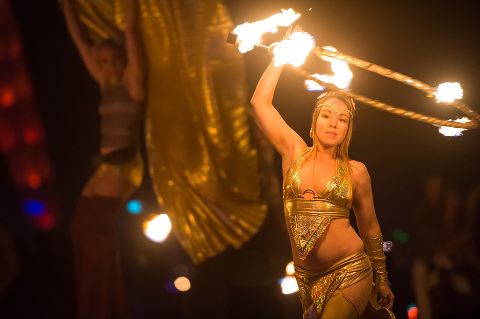 Artistic woman dancer