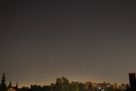 Night sky with Taurus constellation photo