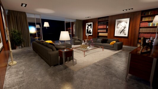 Modern living room interior