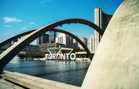 Toronto sign in Nathan Phillips Square photo