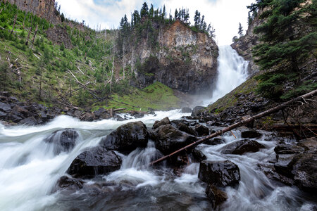 Osprey Falls in Yellowstone National Park photo