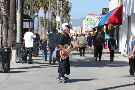 Busker in Venice Beach California