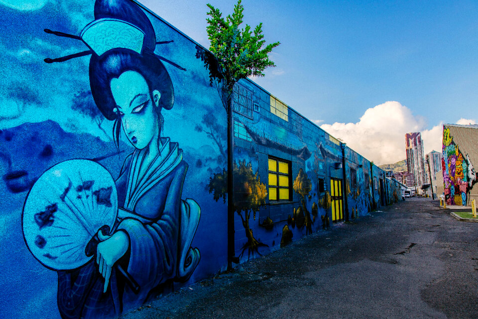 Street Art in Ala Moana, Honolulu, Hawaii