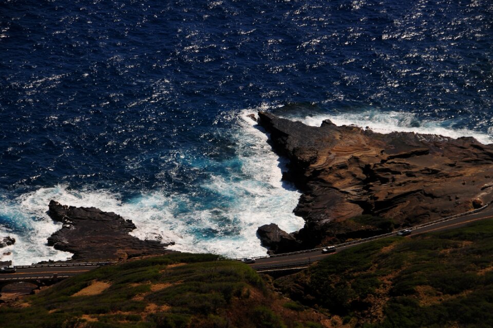 Hanauma Bay from atop Koko Head Crater