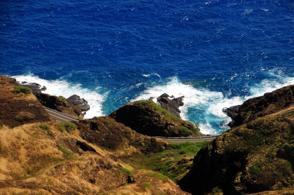 Hanauma Bay from atop Koko Head Crater