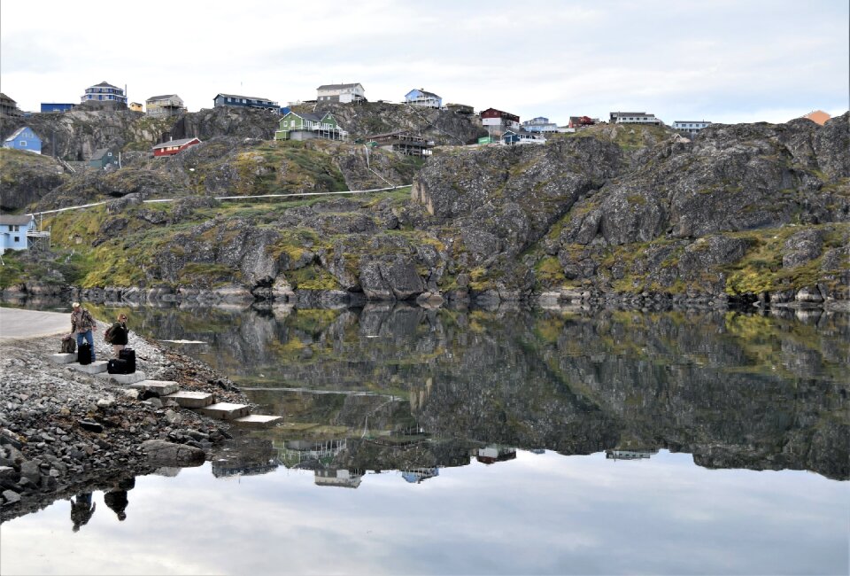 Quiet misty morning in Sisimiut, West Greenland
