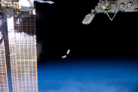 Deploying a Set of CubeSats From the International Space Station photo