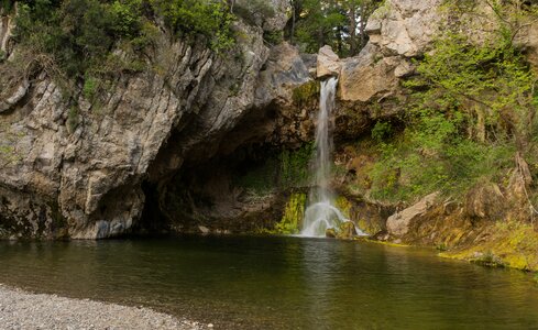 Drymona waterfall and pool, north Euboea, Greece. photo