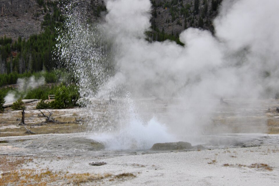 Blue Geyser Pool at Yellowstone