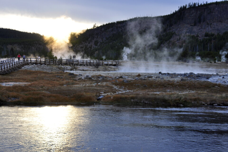 Blue Geyser Pool at Yellowstone