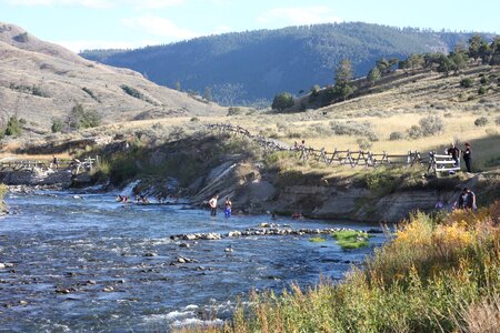 Gardner River in Yellowstone national park