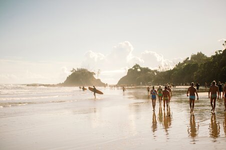 Beach of Byron Bay, Australia photo