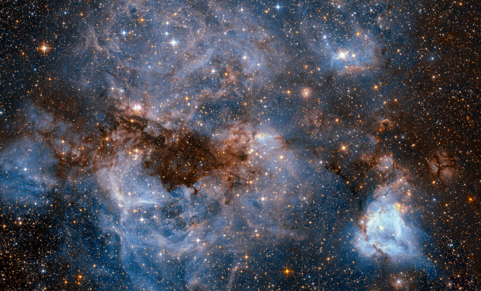 maelstrom of glowing gas and dark dust