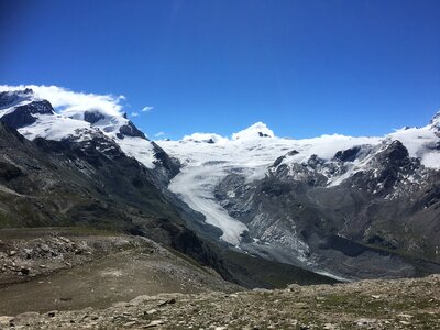 Trailing and hiking in the Alps and Zermatt Switzerland photo