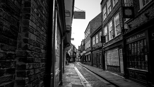 The Shambles is a former butchers' street in York photo