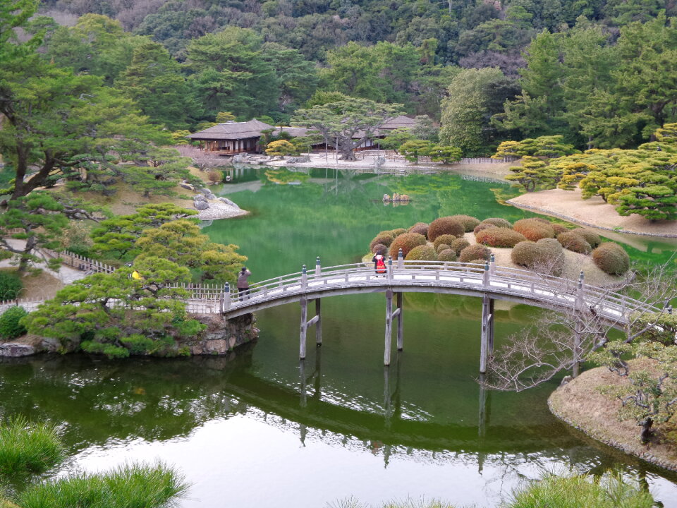 Japanese Garden in Takamatsu Japan