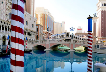 Venice ressort with gondola in Las Vegas photo