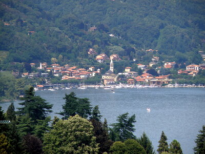 Panorama of Baveno. Lake Maggiore, Piedmont, Italy photo