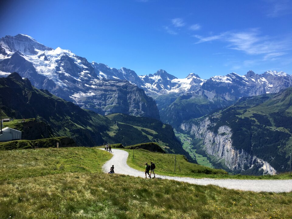 Famous Eiger, Monch and Jungfrau mountains