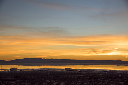 Sunrise at Rogers Dry Lake photo