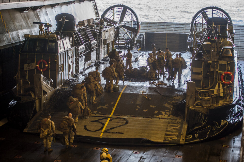 Marine Expeditionary Unit board Landing Craft