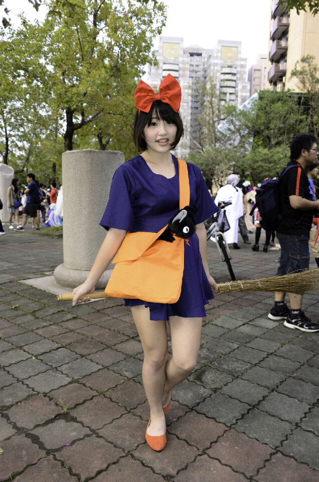 Young cosplayers dress up as Japanese Anime characters