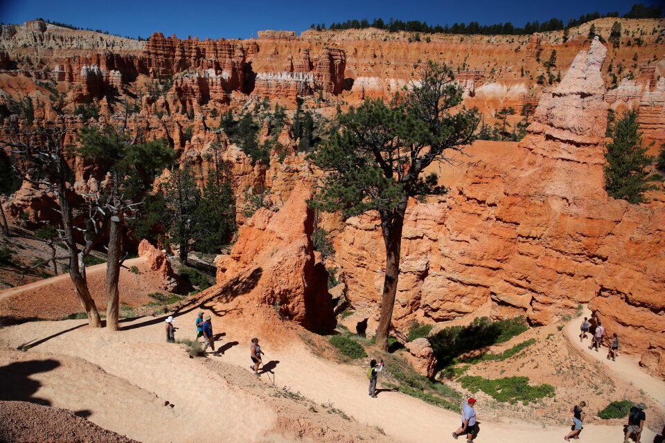 Hiking trails in Bryce Canyon National Park, Utah