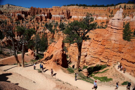 Hiking trails in Bryce Canyon National Park, Utah