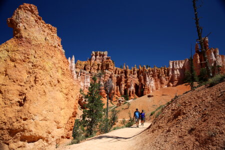 Hiking trails in Bryce Canyon National Park, Utah photo