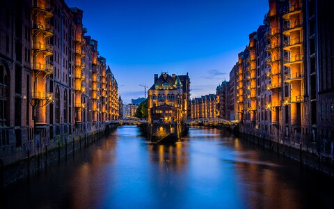 Tourist boat Hamburg Germany photo