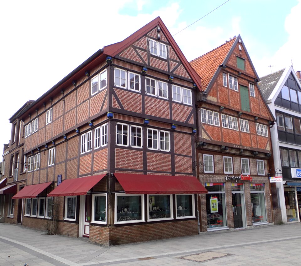 Hamburg, old framework buildings