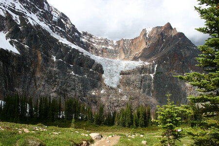 Mount Edith Cavell Mountain in Alberta, Canada photo