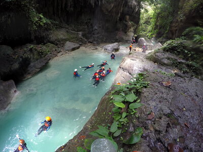 Badian Canyoneering Kawasan falls in Cebu, Philippines
