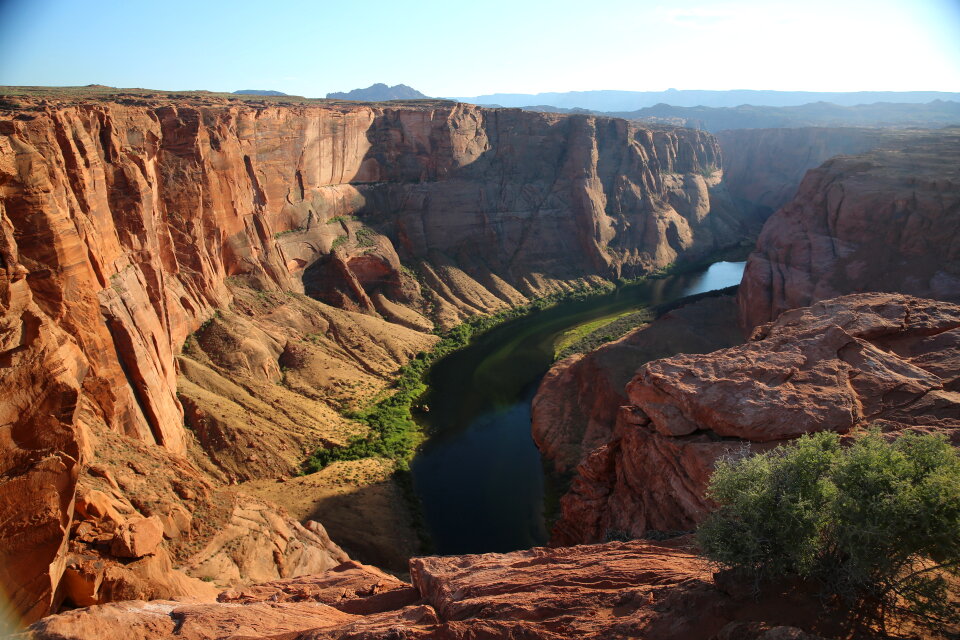 Arizona Horseshoe Bend meander of Colorado River in Glen Canyon photo