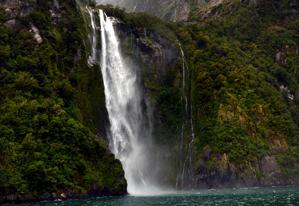 Stirling Falls Milford Sound Fiordland New Zealand photo