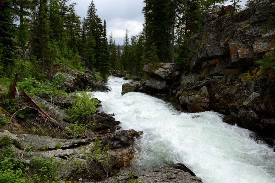 Waterfall on Cascade Creek in Grand Teton National Park