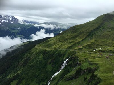 Monch and Jungfrau mountains in the Jungfrau region