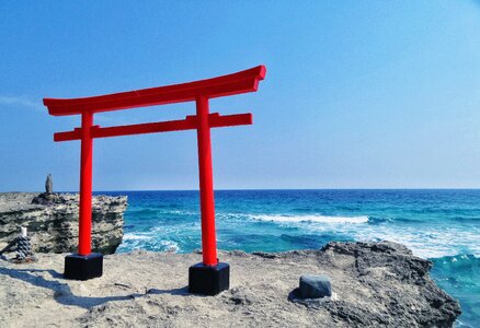 Japanese shrine gate photo
