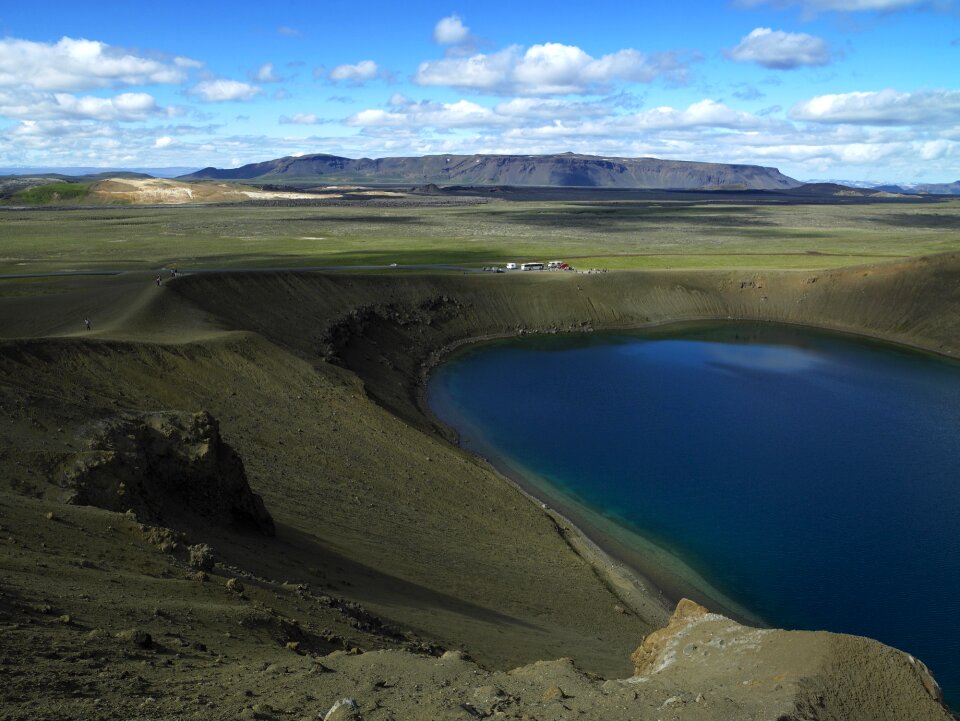 Viti is a smaller explosion crater, Iceland