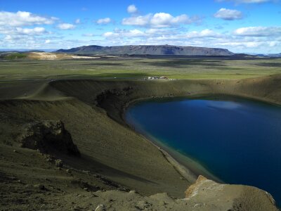 Viti is a smaller explosion crater, Iceland photo