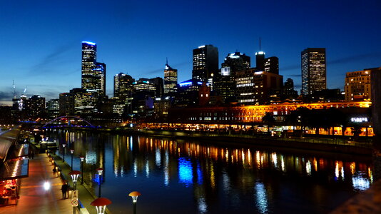 Melbourne, Australia on White Night photo