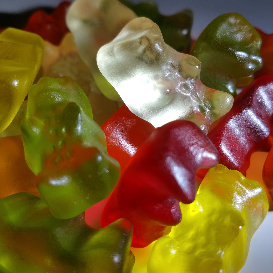 Fruit jelly haribo background image