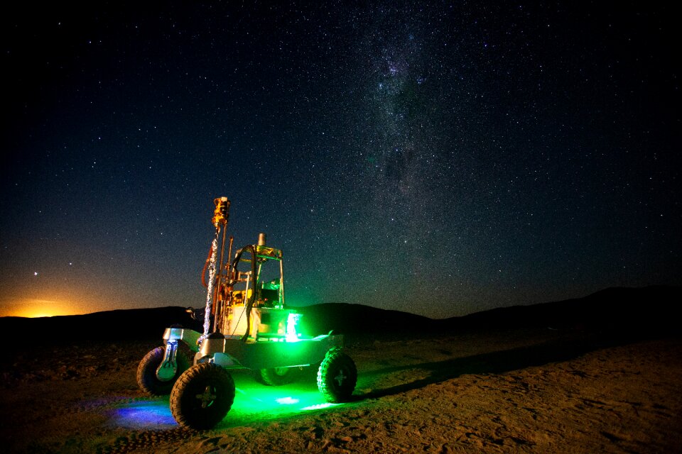 Rover Under the Milky Way